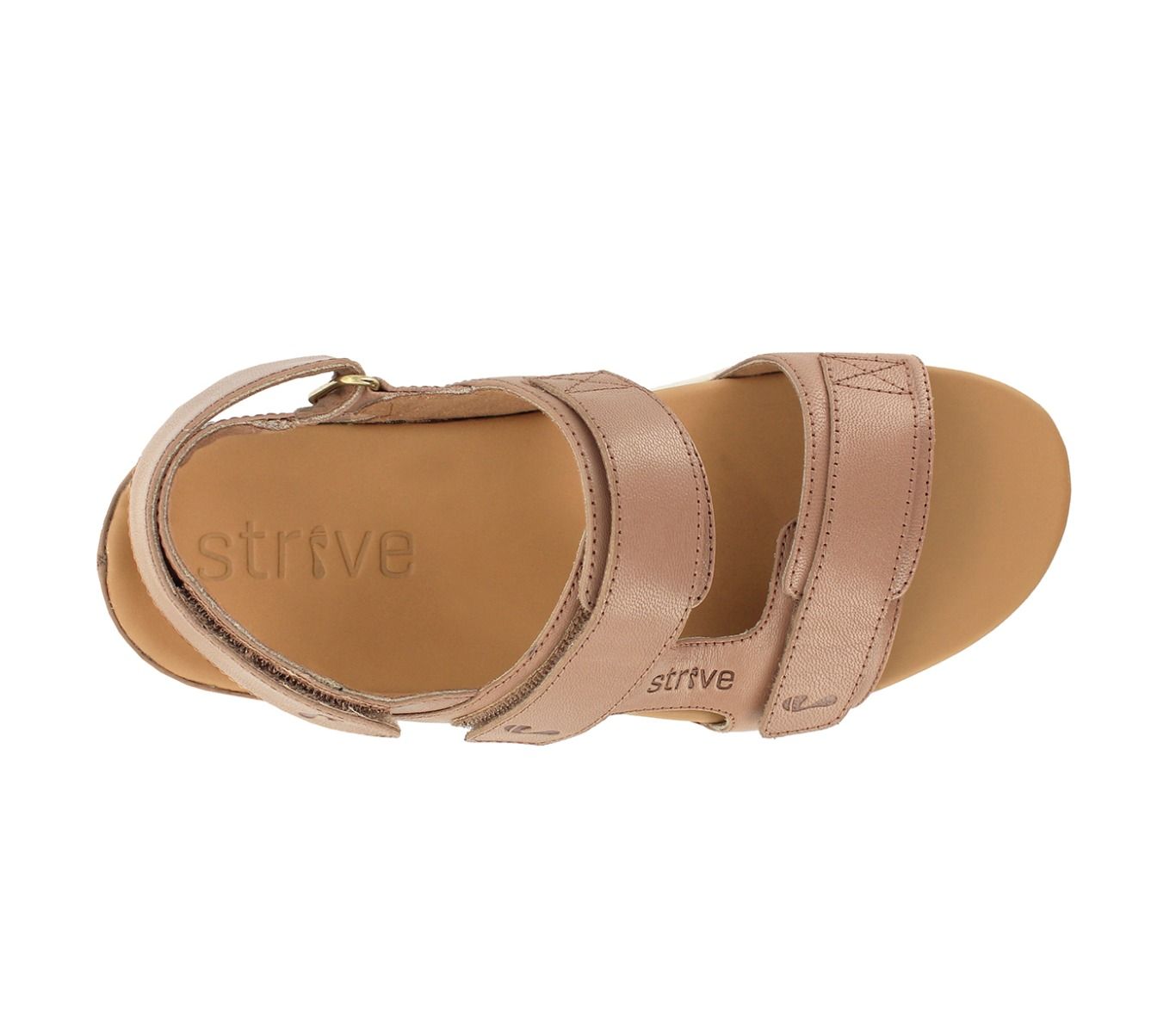 Strive Aruba Ladies Dusty Pink Leather Arch Support Sandals