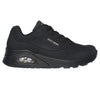 Skechers 73690 Uno Stand On Air Ladies Black Lace Up Trainers