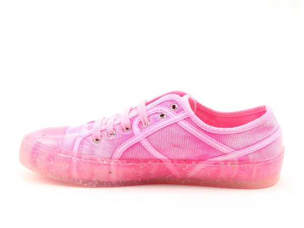 Recykers Mid Sequel Ladies Fuchsia Pink Lace up trainers