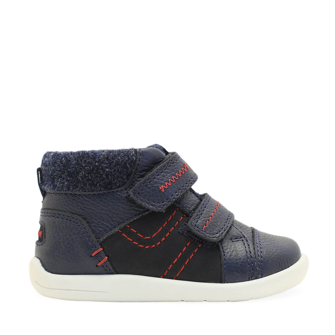 StartRite Adventure 0791_9 Boys Navy Leather Touch Fastening Ankle Boots