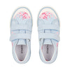 Start-Rite Flower 6175_2 Girls Pale Blue Glitter Floral Canvas Shoes