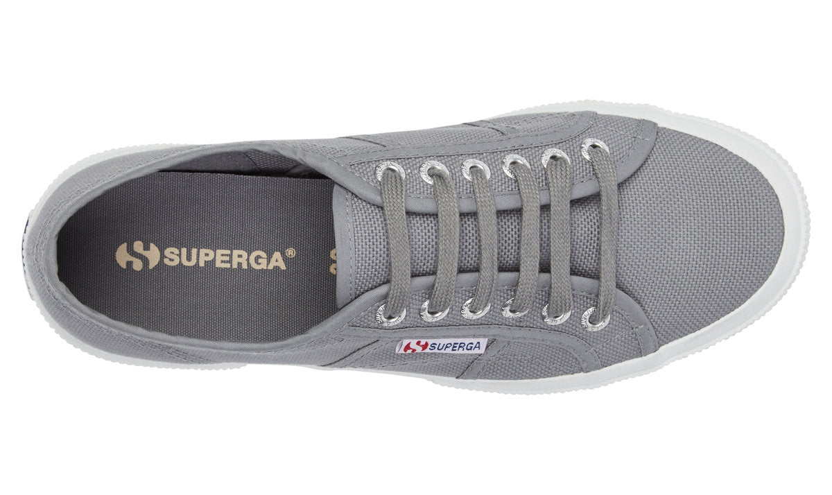 Superga 2750 COTU Classic Ladies Grey Sage Lace Up Trainers