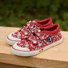 Start_Rite Kickabout 6200_1 Boys Red Football Touch Fastening Canvas Shoes