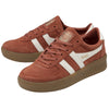 Gola Grandslam Ladies Orange Spice & Off White Suede Lace Up Trainers