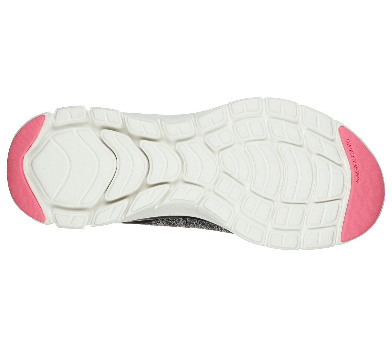 Skechers 149307 Flex Appeal 4.0 Black Pink Ladies Lace Up Trainers