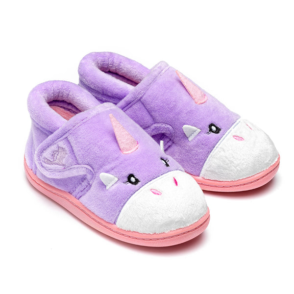 Chipmunk Unicorn Children Lavender Slippers