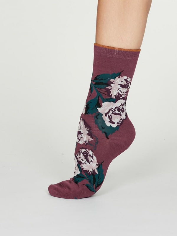 Thought SPW 491 Rosie Ladies Bamboo Floral Socks