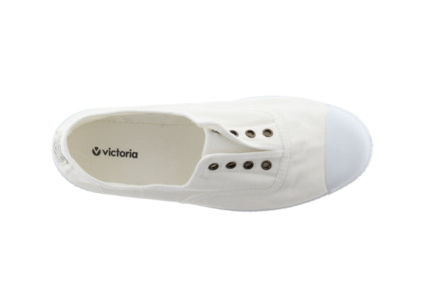 Victoria 1915 Inglesa 106623 Ladies  Spanish White Textile Elasticated Shoes